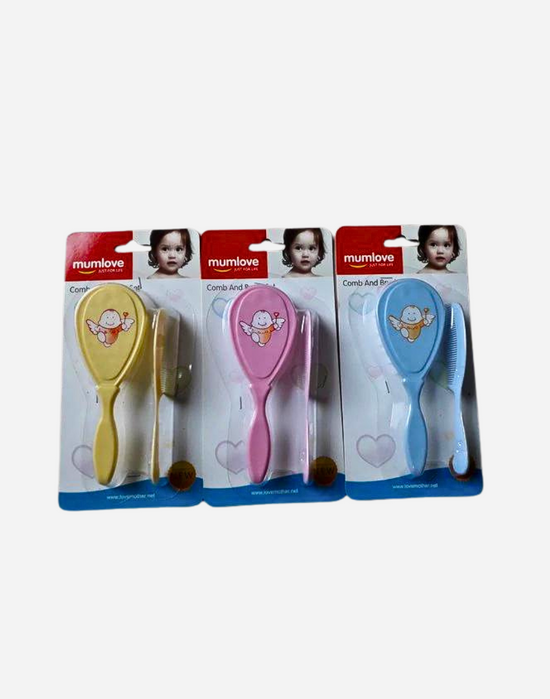 Mumlove Comb And Brush Set PP & Nylon