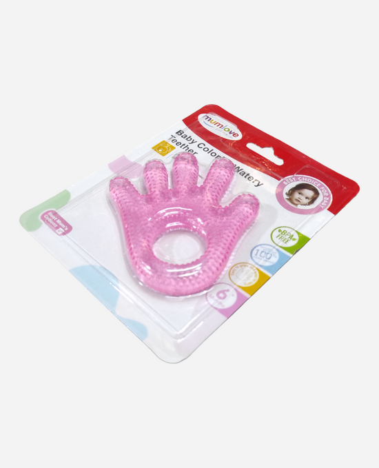 MUMLOVE Pink Water Teether Hand