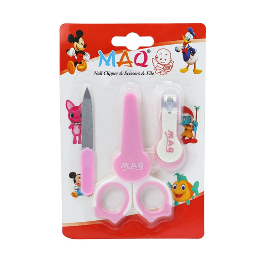 Baby Scissor And Nail Clipper Set Pink | MAQ